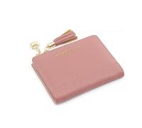 Spldsun Women's Small Purse, Short Format Purse, Women's Tassel Purse, a Good Choice for a Gift for a Girlfriend (Pink), pink, 11.5 * 9,5 * 1.5 cm / 4.5 * 3,74 * 0.6 Zoll, Modern