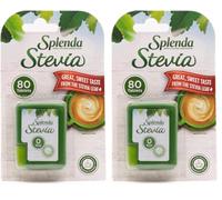 SPLENDA Stevia No Calorie Sweetener Dissolvable Minis, 80 Tablets (Pack of 2)