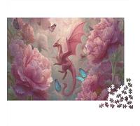 Splendid Cherry Blossom Puzzles 1000 Piece Challenge Toy Adults And over 12 Years Old Impossible Jigsaw Puzzle Educational Challenge Home Decoration Gift 38x26cm/1000pcs