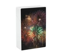 Splendid Fireworks Cigarette Case 85mm King Size, Crushproof Plastic Cigarette Box Holder for Men Women Cigar Protective Cover Waterproof Cigarettes Holder 20 Capacity