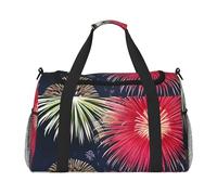 Splendid Fireworks Hand Travel Bag.Fashionable Design, Large Storage Capacity, Suitable For Business Trips And Short Trips., Black, One Size