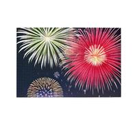 Splendid fireworks Horizontal Wooden Jigsaw Puzzle 1000 Pieces Relax and Improve Hands on Skills and Concentration