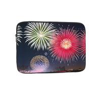 Splendid fireworks Laptop Bag Convenient Shockproof 12 inch Stylish Print for Business Travel Work and Office