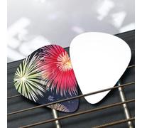 Splendid fireworks Patterned guitar pick set - (thin/medium/thick), widely compatible with all kinds of stringed instruments,