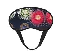 Splendid Fireworks Printed Eye mask, for Sleeping, Light-Blocking, Soft and Comfortable, Elastic Band
