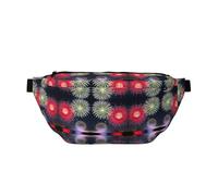 Splendid fireworks Prints Adjustable running waist bag crossbody bag lightweight and comfortable suitable for fitness jogging travel