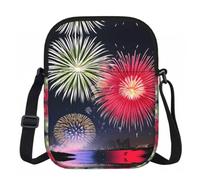 Splendid fireworks Prints Zipper crossbody bag
