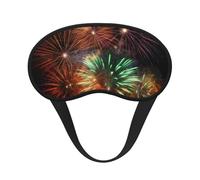 Splendid Fireworks Sleep Mask for Side Sleepers: Blackout Eye Masks for Sleeping - Soft Breathable Soft Eye Shade Cover for Travel - Adjustable Night Blindfold for Men Women Gifts