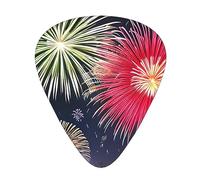 Splendid fireworks Stylish and durable guitar picks, three types of thin, medium and heavy guitar picks (12 pieces), suitable for guitar, bass, electric guitar, ukulele,