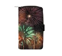 Splendid Fireworks Wallet Multifunctional Wallets for Men Compact Wallet Purse Passport Bag