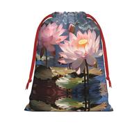 Splendid Lotus Flower M Patterned Gift Bags - Add a touch of formality to weddings, Christmas, birthdays, and anniversaries - (S - L)