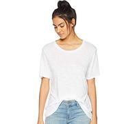 Splendid Women's Crewneck Short Sleeve Tee T-Shirt, White, Large