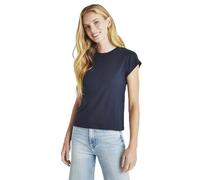 Splendid Women's Faye 1x1 Crew Neck Tee, Navy, XS