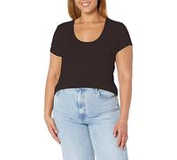 Splendid Women's Scoop Neck Short Sleeve T-Shirt, Black, L