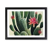Splendorous Cactus H1022 Framed Print for Living Room Bedroom Home Office Décor, Wall Art Picture Ready to Hang, Black A4 Frame (34 x 25 cm)