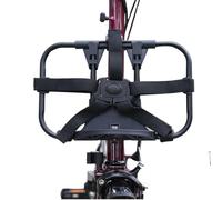 SplendoRoute Folding Bike Front Rack Set for Brompton Bike Front Carrier Block (Horizontal Rack -Black), BB-ZX-115