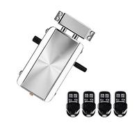 Splenssy Electronic Intelligent Home Door Lock Kit, Smart Wireless Anti-Theft Home Security Keyless Deadbolt Access Control System with 4pcs Remote Control