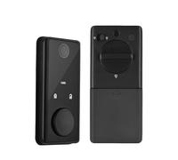 Splenssy Smart Lock Touchscreen Keyless Entry Door Lock WiFi TY APP Fingerprint Password RFID Card 5 Unlocking Methods Aluminum Alloy Door Lock for 35-55mm Thickness Office Home Bedroom Door