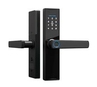 Splenssy Tuya Smart Door Lock, Keyboard Lock with Handle, Fingerprint, Electronic Deadbolt Lock, Smart Door Lock, Fingerprint/Card/Key/Code Unlock