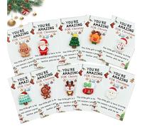 Splentdid 10-Piece Set - Christmas Pocket Emotional Hug, Christmas Pocket Hug, Mini Santa Snowman with Heartwarming Cards, Christma Keepsake for Friends, Family, Party Favor Gift (2pcs)