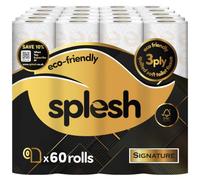 Splesh by Cusheen 3-ply Toilet Roll - Signature Scented (72 Rolls) Bulk Buy, Quilted Toilet Rolls, Soft and Strong Toilet Tissue and Loo Rolls - Eco-Friendly Toilet Paper Sustainably Craft