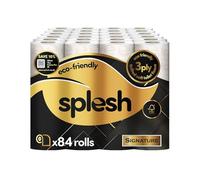 Splesh by Cusheen Toilet Roll 84 Rolls - Signature Scent Bulk Family Pack | Soft 3 Ply Quilted Bathroom Tissue Loo Rolls | Eco-Friendly, Sustainable Toilet Paper