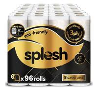 Splesh by Cusheen Toilet Roll 96 Rolls - Signature Scent Bulk Family Pack | Soft 3 Ply Quilted Bathroom Tissue Loo Rolls | Eco-Friendly, Sustainable Toilet Paper