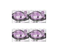 Splesh Toilet Roll' Soft & Quilted, Lavender 48 Rolls in White Splesh White