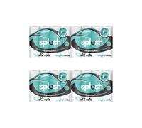 Splesh Toilet Roll' Soft & Quilted, Original White 48 Rolls Splesh White