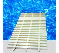 Spliceable Pool Drain Overflow Grating Covers - 10pcs 20x100CM, Durable Outlet Grating for Above Ground Pools, Walkways, and Balcony Showers - Prevents Clogs & Enhances S