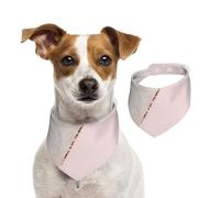 Spliced Mixed Rose Gold Marble,Dog Bandanas Cotton Pet Scarf Adjustable Bibs for Pet,L