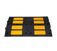Spliced Rubber Speed Bumps, Highway Anti-Slip Speed Humps, Driveway Ramps for Cement Road, Asphalt Road
