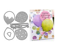Splicing Balloons Die Cuts for Card Making, Hollow Stars Pattern Metal Cutting Dies for Paper Scrapbooking, DIY Stencils for Album Party Wedding Festivals Decoration