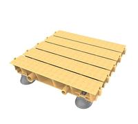 Splicing Drainage Tiles Raised PP Floor Mat Anti Slip Interlocking Shower Room Modular Tiles Hydrotherapy Bath(Yellow)