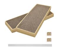 Splicing Scratch Pad: Scratchers for Indoor Cats and Kitten, 2 Pack Cat Scratching Pad, Cat Scratcher Cardboard, Scratching Pad, Premium Scratch from Cats, Double-Sided Design
