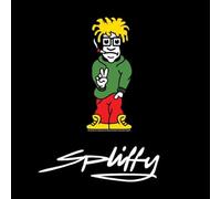 Spliffy Unisex Pullover Hoodie, Multiple Colours Available Embroidered Logo Old School Urban Retro