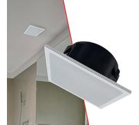 Splin Ceiling Embedded Mount Stand Compatible with Smart Speaker Alexa Echo Pop, Echo Dot 4th and 5th gen., Amazon, and HomePod Mini, Apple- Pro Light- Model Squared Built-in (White) -