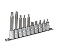 Spline Socket Bit Set 10pc 1/2"Sq Drive - Sealey AK6215 New