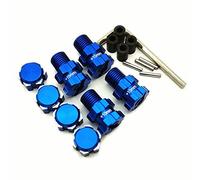 Splined Wheel Hex Hubs 17mm Widen 10mm for Traxxas 1/10 Maxx 8956 Aluminum Blue 4pcs