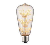 Splink Edison LED Bulb Vintage Satr Design E27 2W 2200k Warm White Romantic LED Decorative Light Bulbs for Holiday Christmas Indoor Party Squirrel Cage