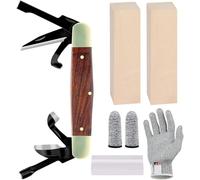 Splinter Carvin' 6in Traditional Folding Whittling Knife with 1.5in Detail Blade, Sawcut Handle, Nickel Silver Bolsters, and Convenient Size for Carving, Camping, EDC, and Outdoors (Brown)