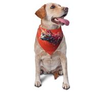 Splinter Cat Printed Graphic Pet Triangle Scarf For Dogs & Cats, Adjustable Cute Pet Bandana For & Photo Shoots