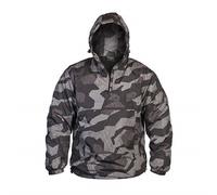 Mil-Tec Warm Combat Winter Mens Anorak Hooded Fleece Jacket Splinter Night Camo
