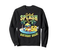 Splish Splash 50th Birthday Bash Duck Beach Pool Party Sweatshirt
