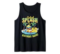 Splish Splash 50th Birthday Bash Duck Beach Pool Party Tank Top