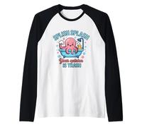 Splish Splash Octopus Your Opinion is Trash Bathtub Raglan Baseball Tee