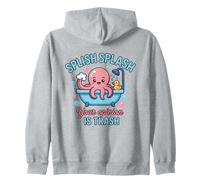 Splish Splash Octopus Your Opinion Is Trash Bathtub Zip Hoodie