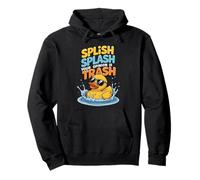Splish Splash Your Opinion is Trash Cute Duck Popular Meme Pullover Hoodie