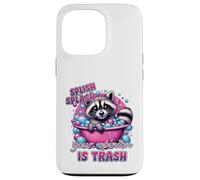 Splish Splash Your Opinion Is Trash Raccoon Bath Case for iPhone 13 Pro