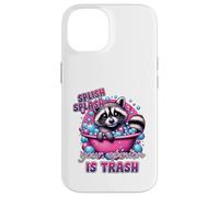 Splish Splash Your Opinion Is Trash Raccoon Bath Case for iPhone 14